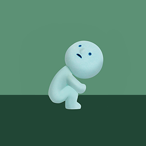 Toilet Smiski Squatting