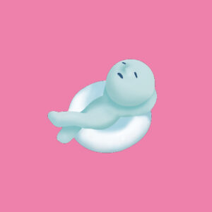 Smiski Bath Ball 2 Little Smiski Floating